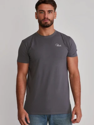 SikSilk Mens Grey Essentials T-Shirt