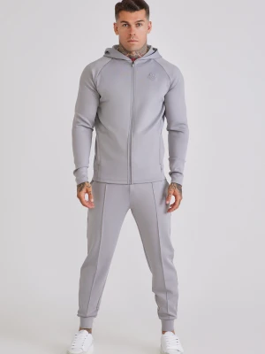SikSilk Męska Szara Bluza z Kapturem i Spodnie Dresowe Zestaw