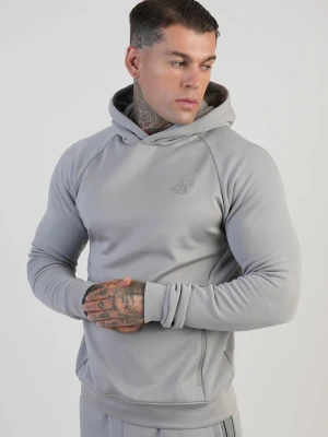 SikSilk Mens Grey Muscle Fit Hoodie