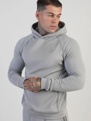SikSilk Męski Szary Muscle Fit Bluza z kapturem
