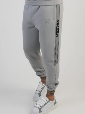 SikSilk Mens Grey Muscle Fit Joggers