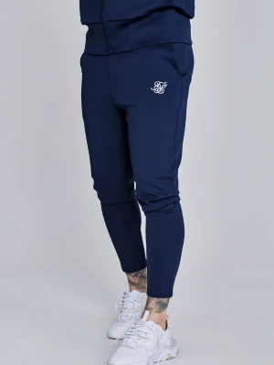 SikSilk Męskie Granatowe Essentials Poliester Joggers