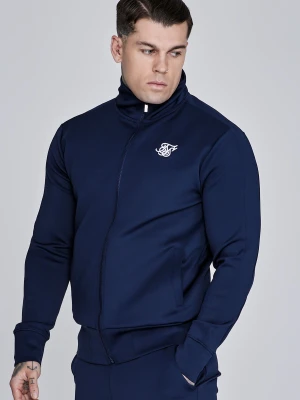 SikSilk Męski Granatowy Essentials Poliester Track Top
