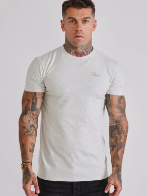 SikSilk Męska Marmurkowa Essentials Koszulka
