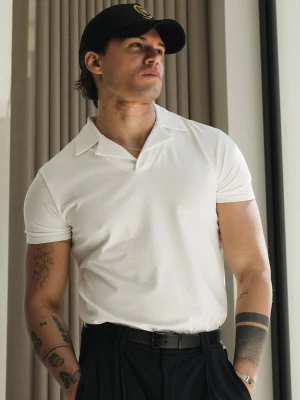 SikSilk Mens White Revere Polo