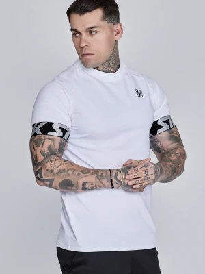 SikSilk Męski Biały Tech T-shirt