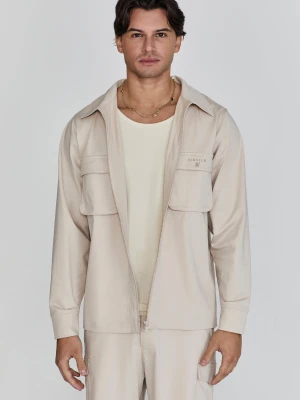 SikSilk Męska Beżowa Kurtka Utility Smart