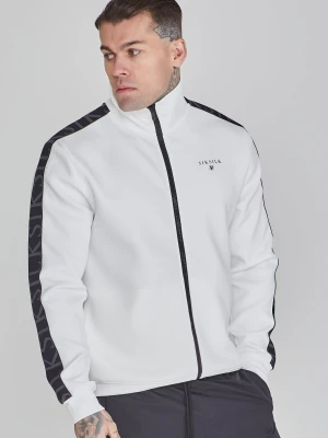 SikSilk Męska Biała Bluza Sportowa