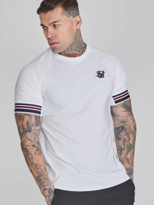 SikSilk Męska Biała Koszulka Techniczna