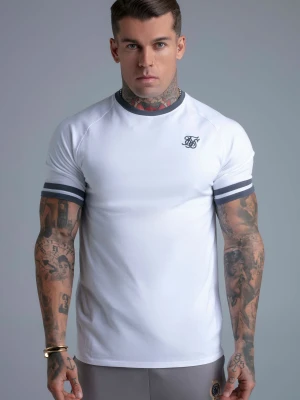 Zdjęcie produktu SikSilk Męska Biała, Szara Koszulka Turniejowa T-Shirt
