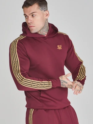 SikSilk Męska Bordowa Bluza z Kapturem