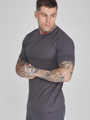 SikSilk Męska Ciemnoszara Elegancka Koszulka