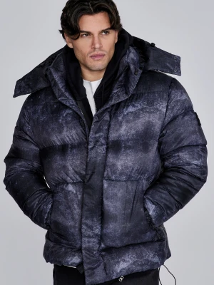 SikSilk Męska Ciemnoszara Kurtka Puchowa