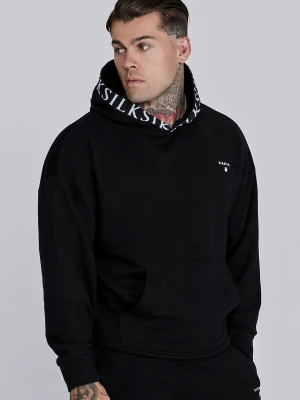 SikSilk Męska Czarna Bluza z Kapturem