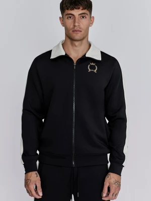 SikSilk Męska Czarna Bluza z Kapturem Crest