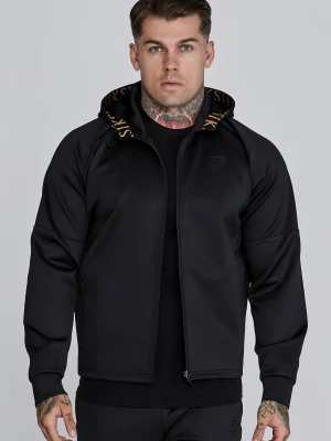 SikSilk Męska Czarna Bluza z Pełnym Zamkiem