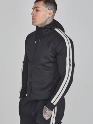 SikSilk Męska Czarna Bluza z Pełnym Zamkiem