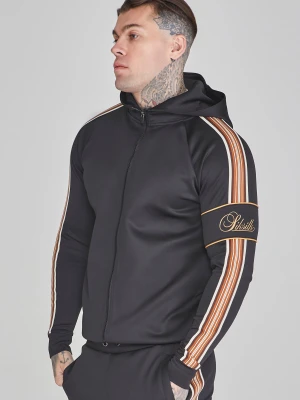 SikSilk Męska Czarna Bluza z Pełnym Zamkiem