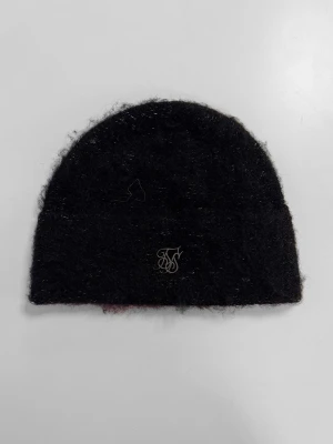 SikSilk Męska Czarna Dzianinowa Czapka