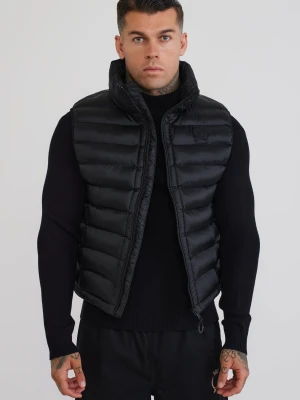 SikSilk Męska Czarna Kamizelka