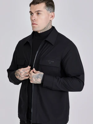 SikSilk Męska Czarna Koszula Utility