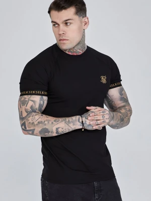 SikSilk Męska Czarna Koszulka Techniczna