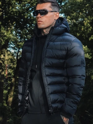 SikSilk Męska Czarna Kurtka Bubble