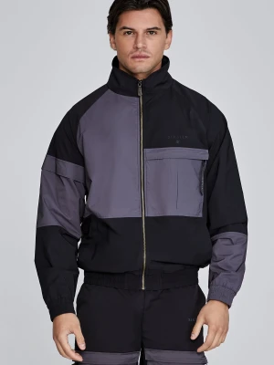 SikSilk Męska Czarna Kurtka Kroju i Szycia