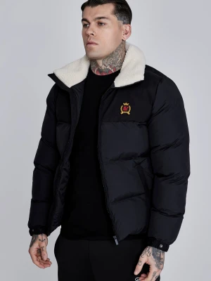 SikSilk Męska Czarna Kurtka Puchowa