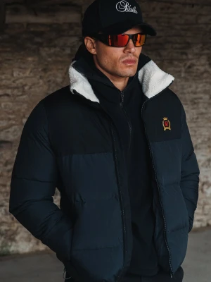 SikSilk Męska Czarna Kurtka Puchowa