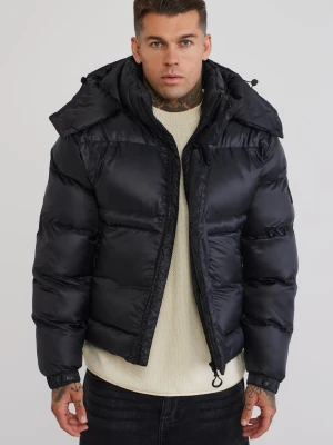 SikSilk Męska Czarna Kurtka Puchowa