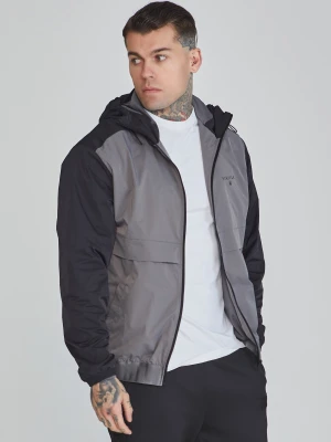 SikSilk Męska Czarna Kurtka Wiatrówka
