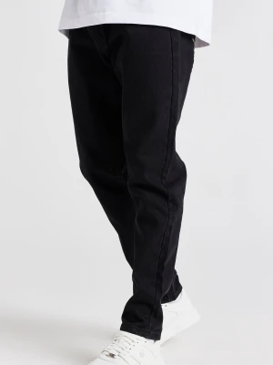 Siksilk Męska Czarna Róża prosta dżins