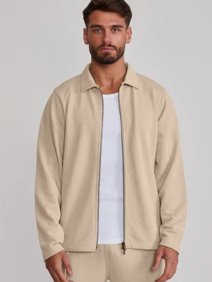 SikSilk Męska Ecru Smart Overshirt