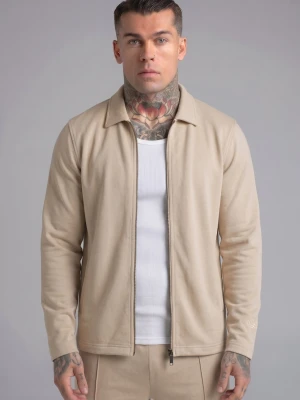 SikSilk Męska Ecru Smart Overshirt