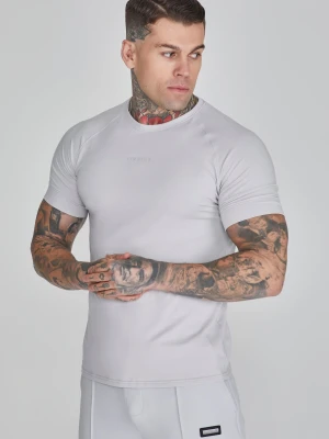 SikSilk Męska Jasnoszara Elegancka Koszulka