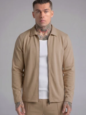 SikSilk Męska Kamienna Elegancka Koszula Wierzchnia