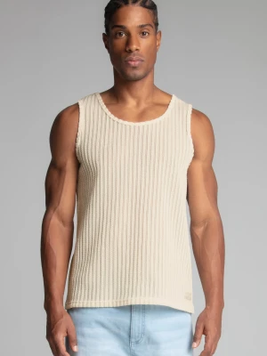 SikSilk Męska Kamizelka Ecru