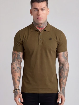 Zdjęcie produktu SikSilk Męska Khaki Zielona Koszulka Polo T-Shirt