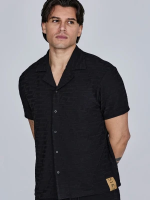 SikSilk Męska Koszula Czarna