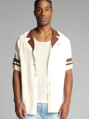 SikSilk Męska Koszula Ecru