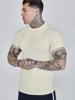 SikSilk Męska Koszulka Ecru