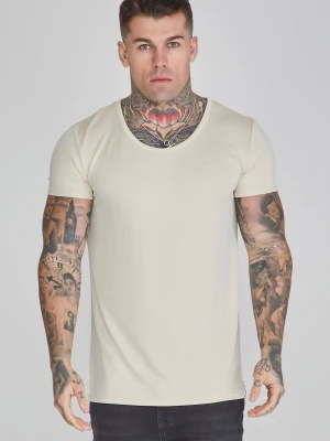 Zdjęcie produktu SikSilk Męska Koszulka Ecru Muscle Fit