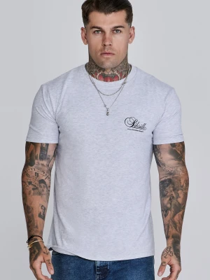 SikSilk Męska Koszulka Graficzna Snow Marl