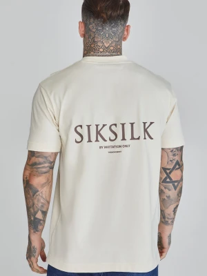 Zdjęcie produktu SikSilk Męska Koszulka Graficzna w Kolorze Ecru