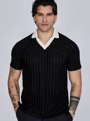 SikSilk Męska Koszulka Polo Czarna
