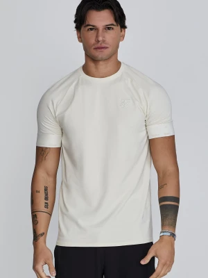 SikSilk Męska Koszulka Techniczna w Kolorze Ecru
