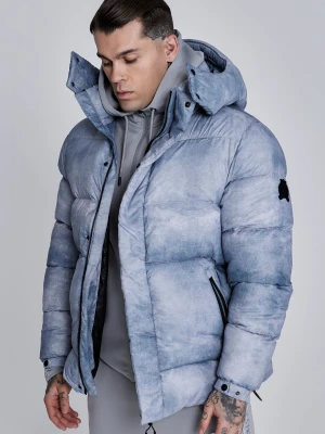 SikSilk Męska Kurtka Puchowa Jasnoszara