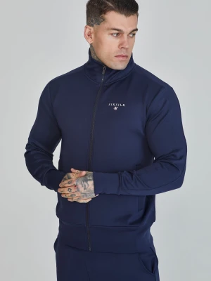 SikSilk Męska Marynarka Esencjonalna z Poliestru w Kolorze Marynarskim