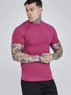 SikSilk Męska Różowa Koszulka Muscle Fit
